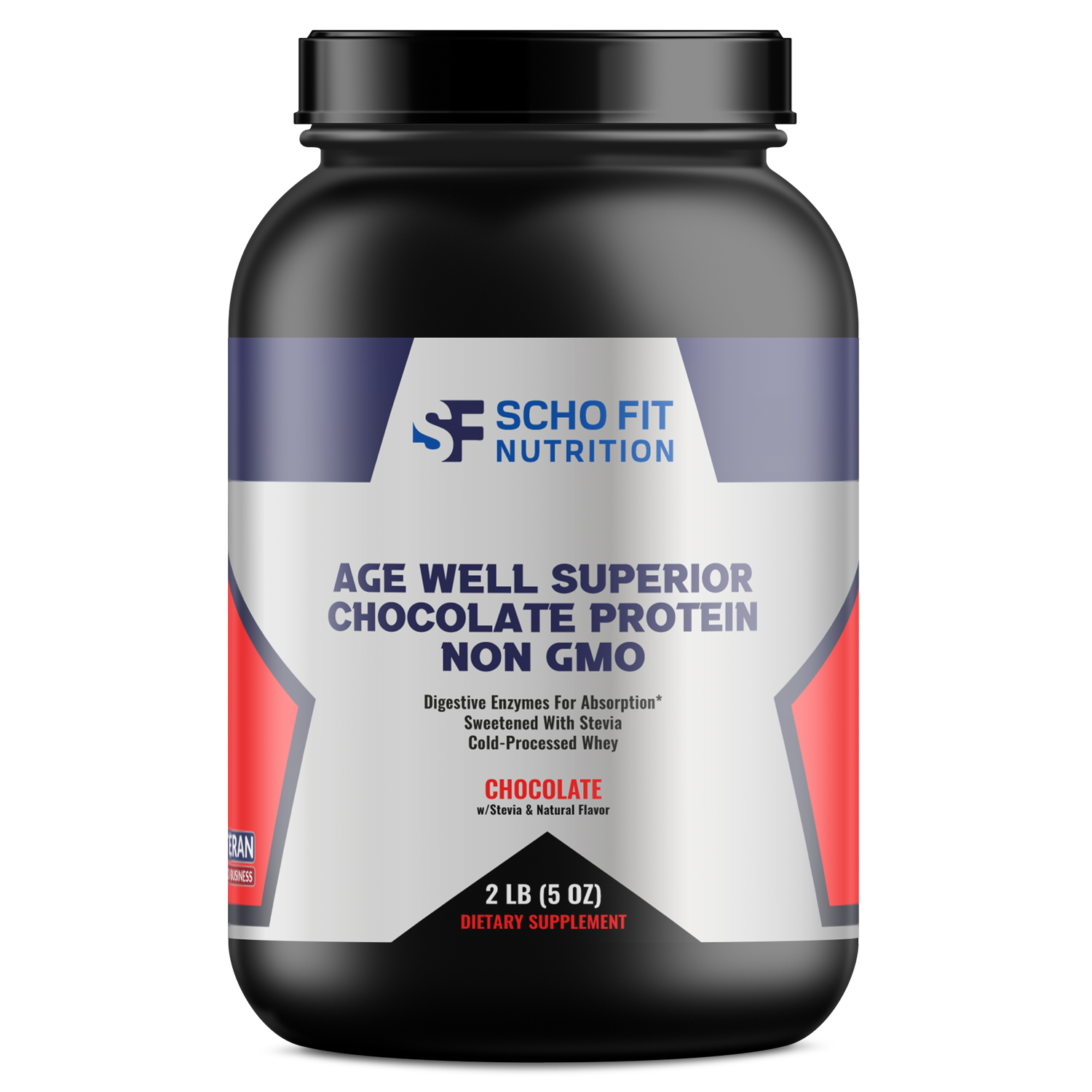 Age Well Superior Whey Chocolate Protein Shake - NON GMO