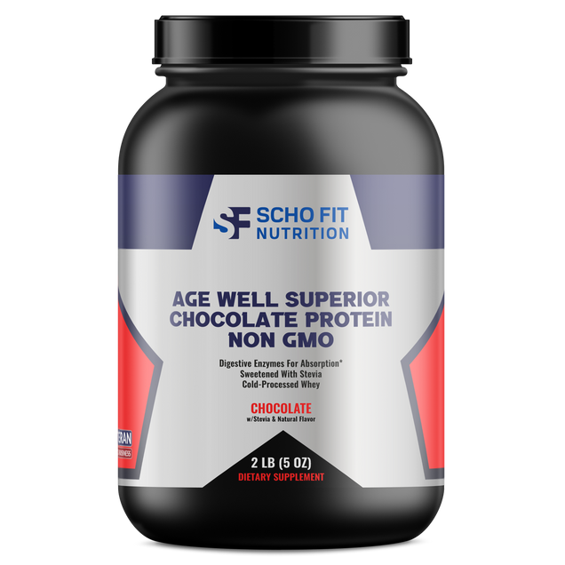 Age Well Superior Whey Chocolate Protein Shake - NON GMO