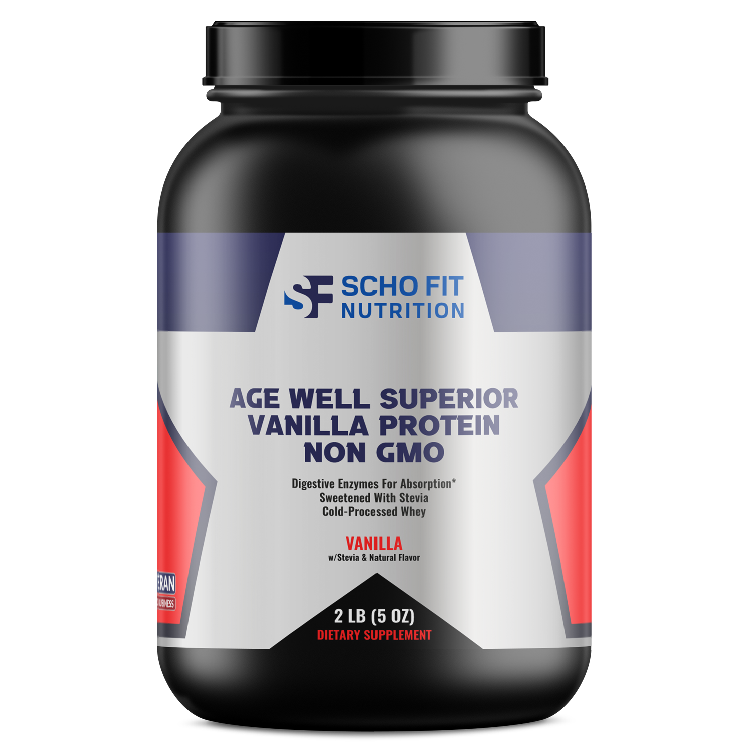 Age Well Superior Whey Vanilla Protein Shake - NON GMO