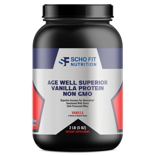 Age Well Superior Whey Vanilla Protein Shake - NON GMO