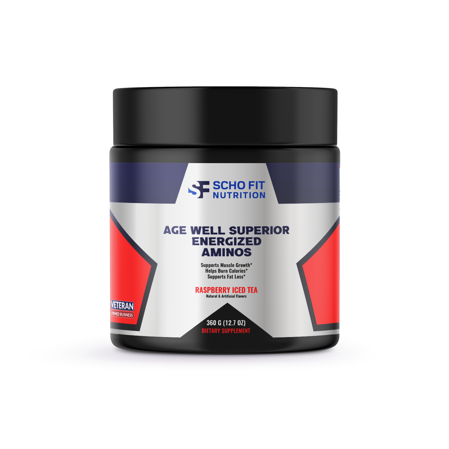 Age Well Superior Energized Aminos Raspberry Iced Tea