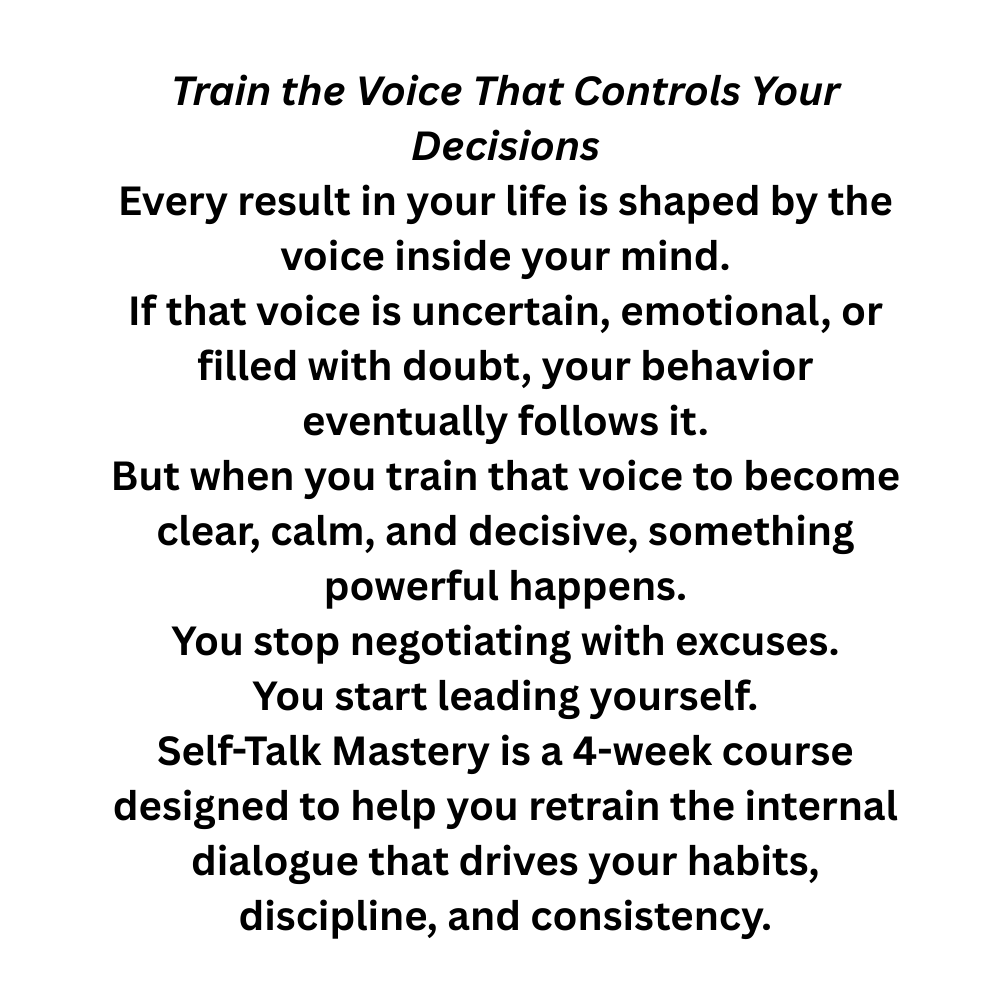 Self Talk Mastery